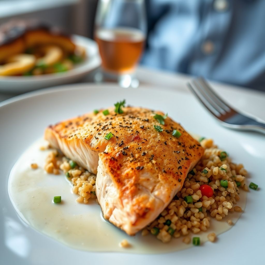Baked Salmon with Quinoa