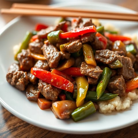 Beef and Bell Pepper Stir-Fry