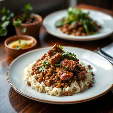 Beef and Lentil Tagine