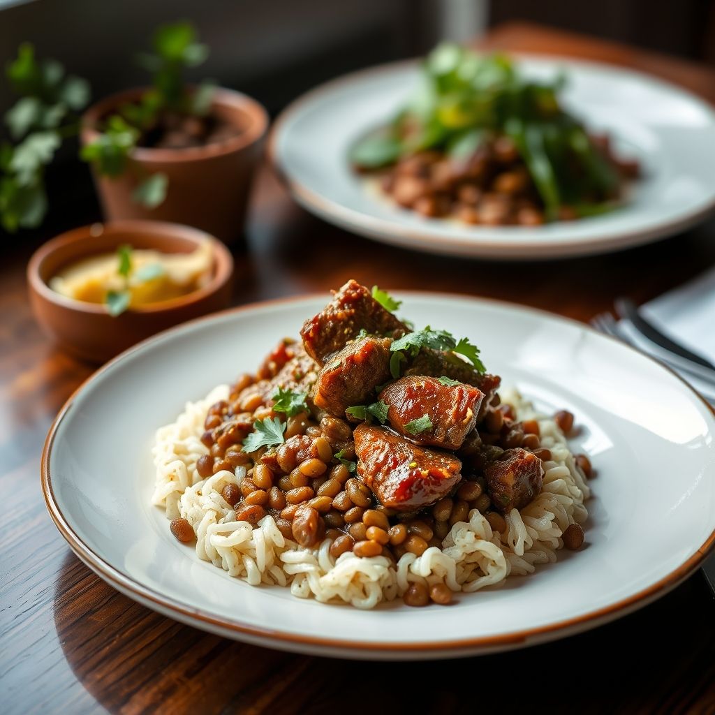 Beef and Lentil Tagine