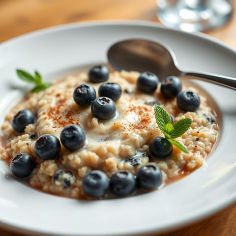 Blueberry and Quinoa Breakfast Porridge