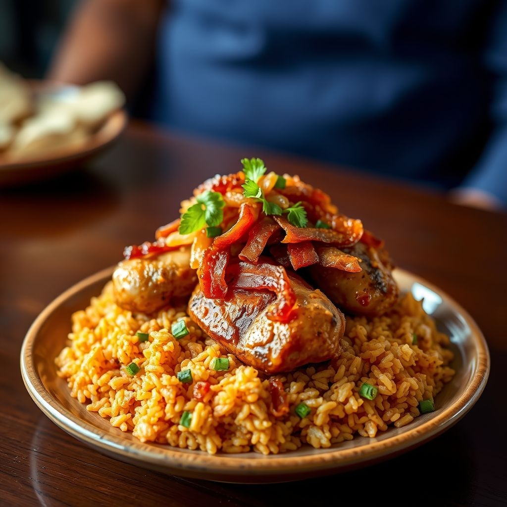 Caribbean Chicken and Rice Bowl