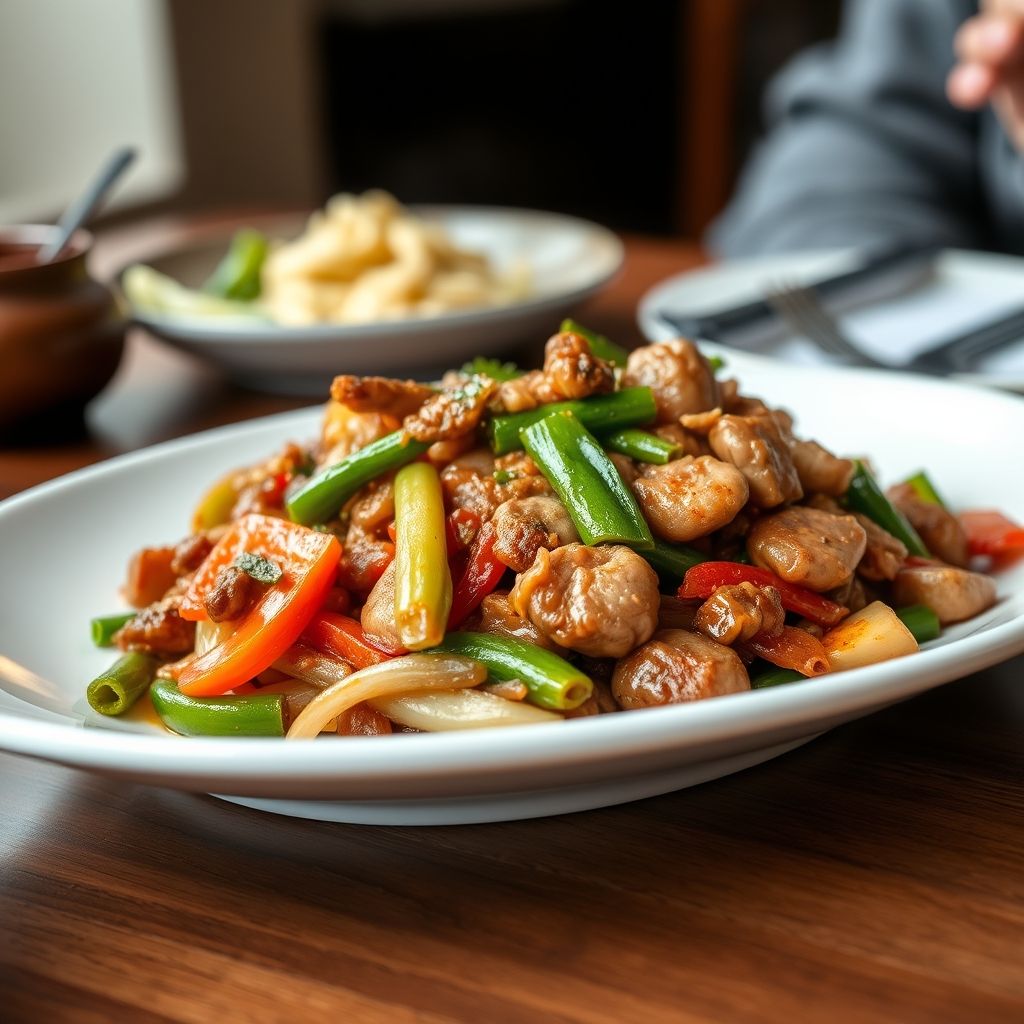 Chinese-Style Pork and Vegetable Stir-Fry