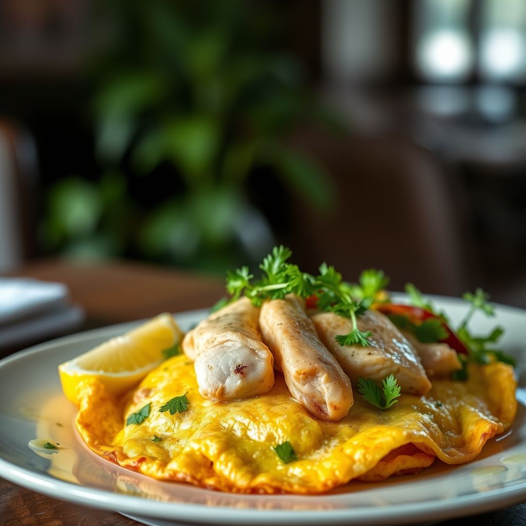 Citrus Chicken Omelette