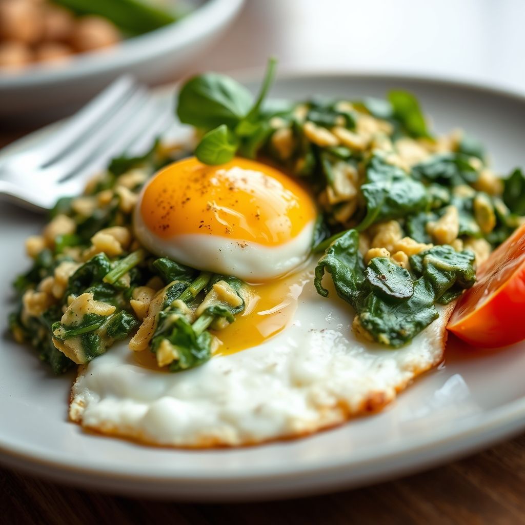 Eggs and Spinach Scramble