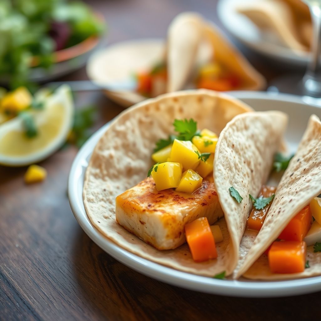 Fish Tacos with Mango Salsa