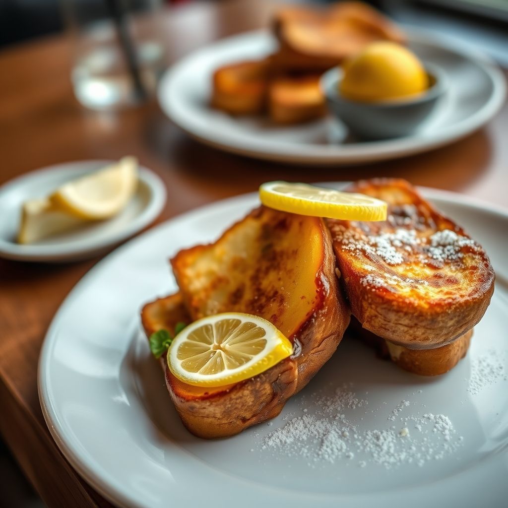 French Toast with Ginger and Lemon