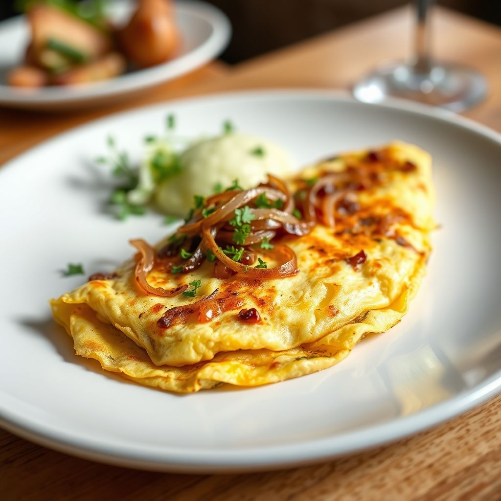 Garlic and Onion Omelette