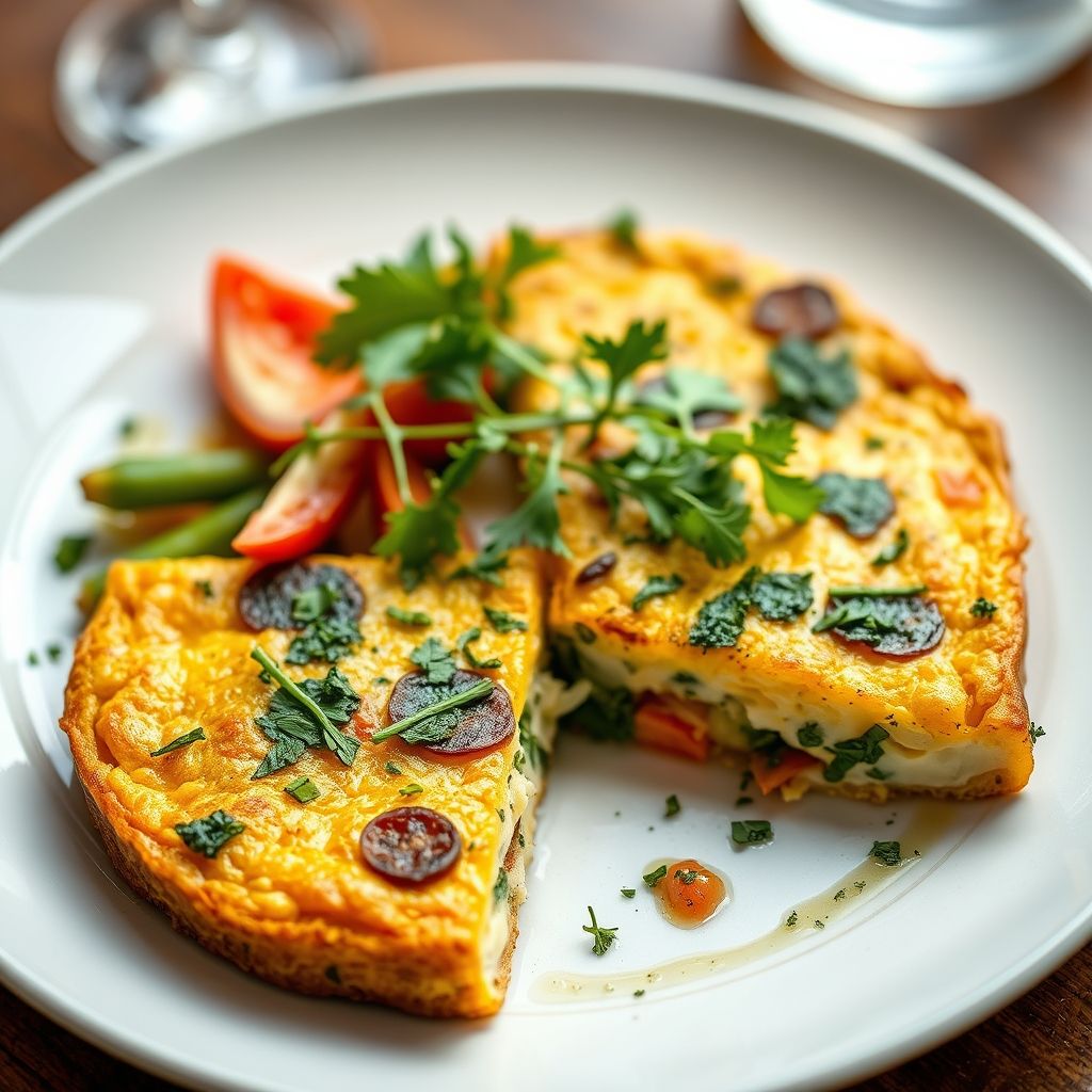 Garlic-Free Frittata with Herbs and Vegetables