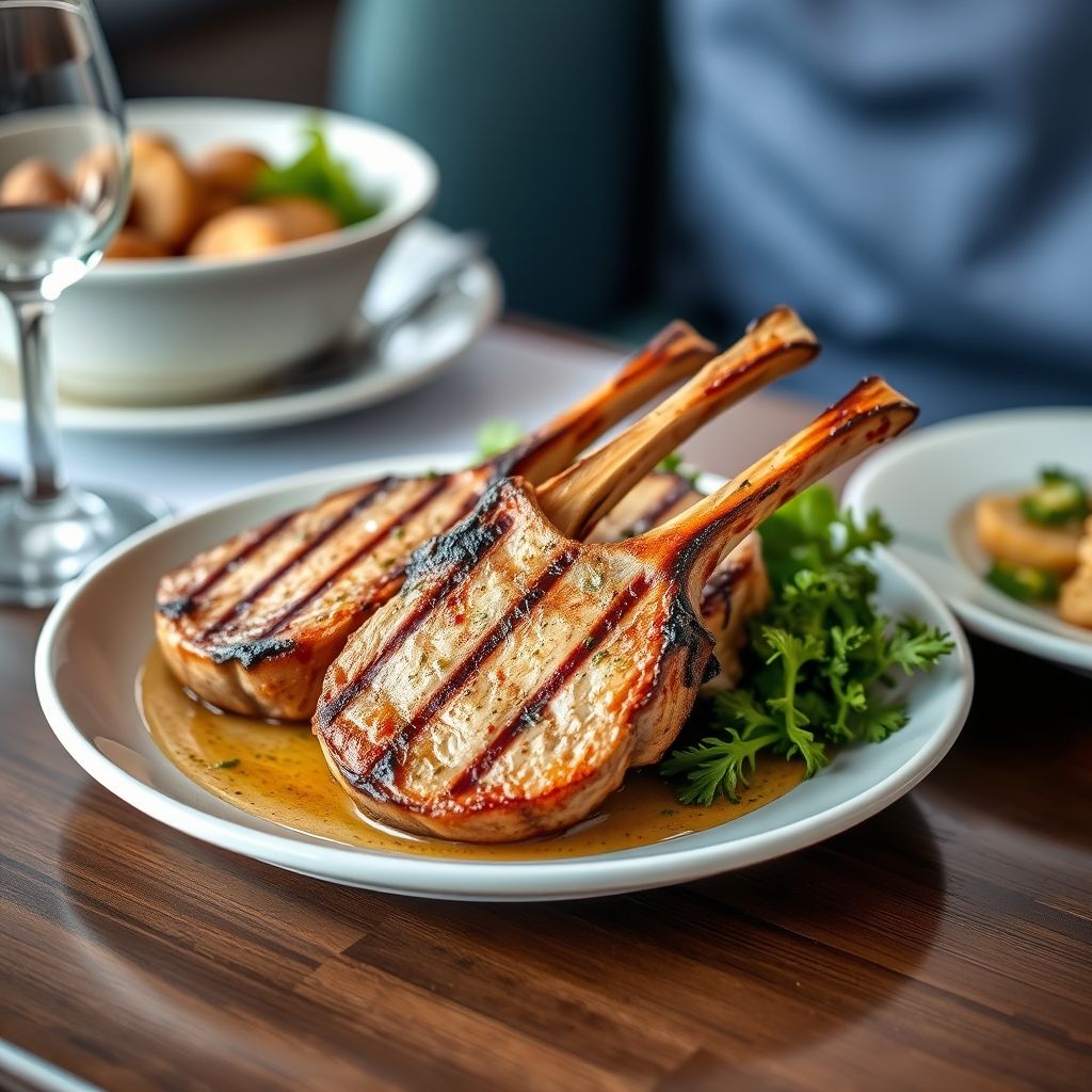 Greek-Style Grilled Pork Chops