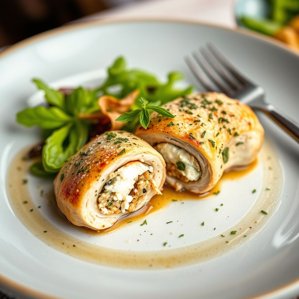 Greek-Style Stuffed Chicken