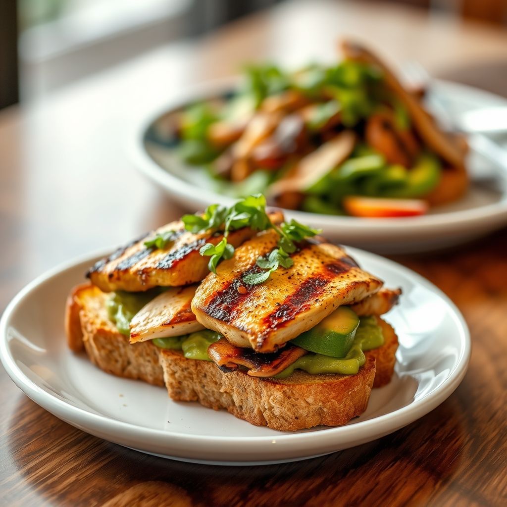 Grilled Chicken and Avocado Toast