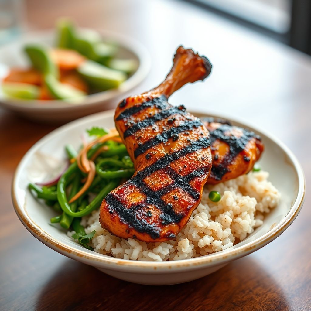 Grilled Chicken and Rice Bowl