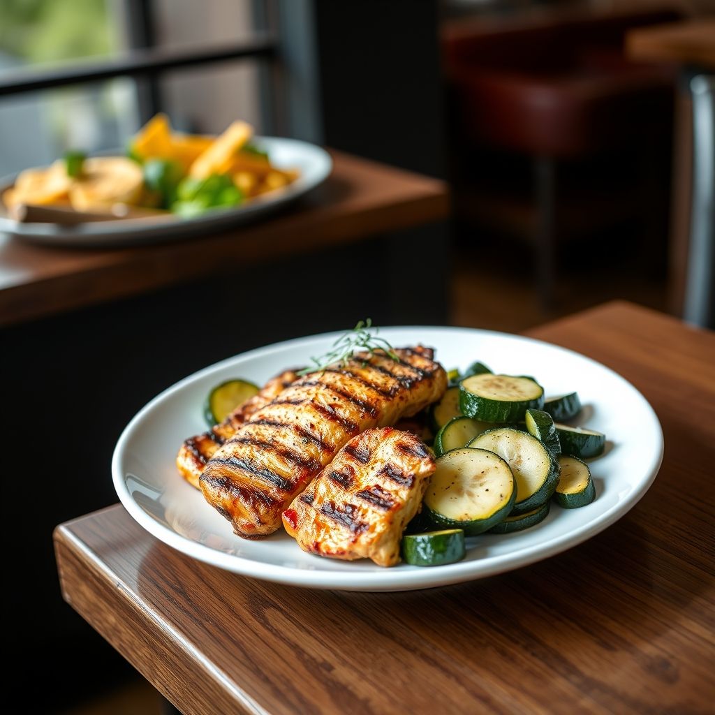 Grilled Chicken and Zucchini