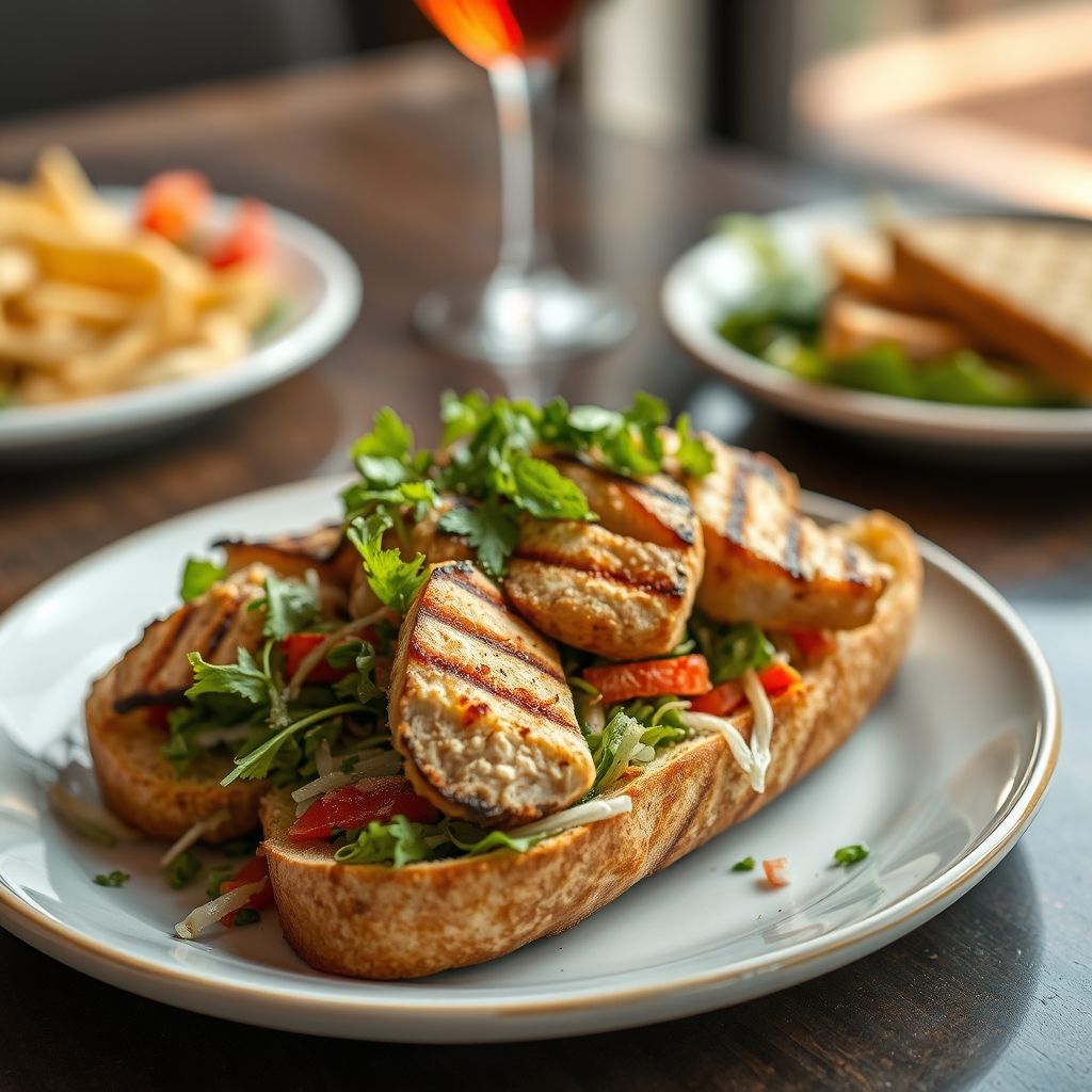 Grilled Chicken Fattoush