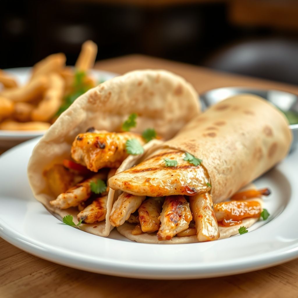 Grilled Chicken Shawarma Wrap