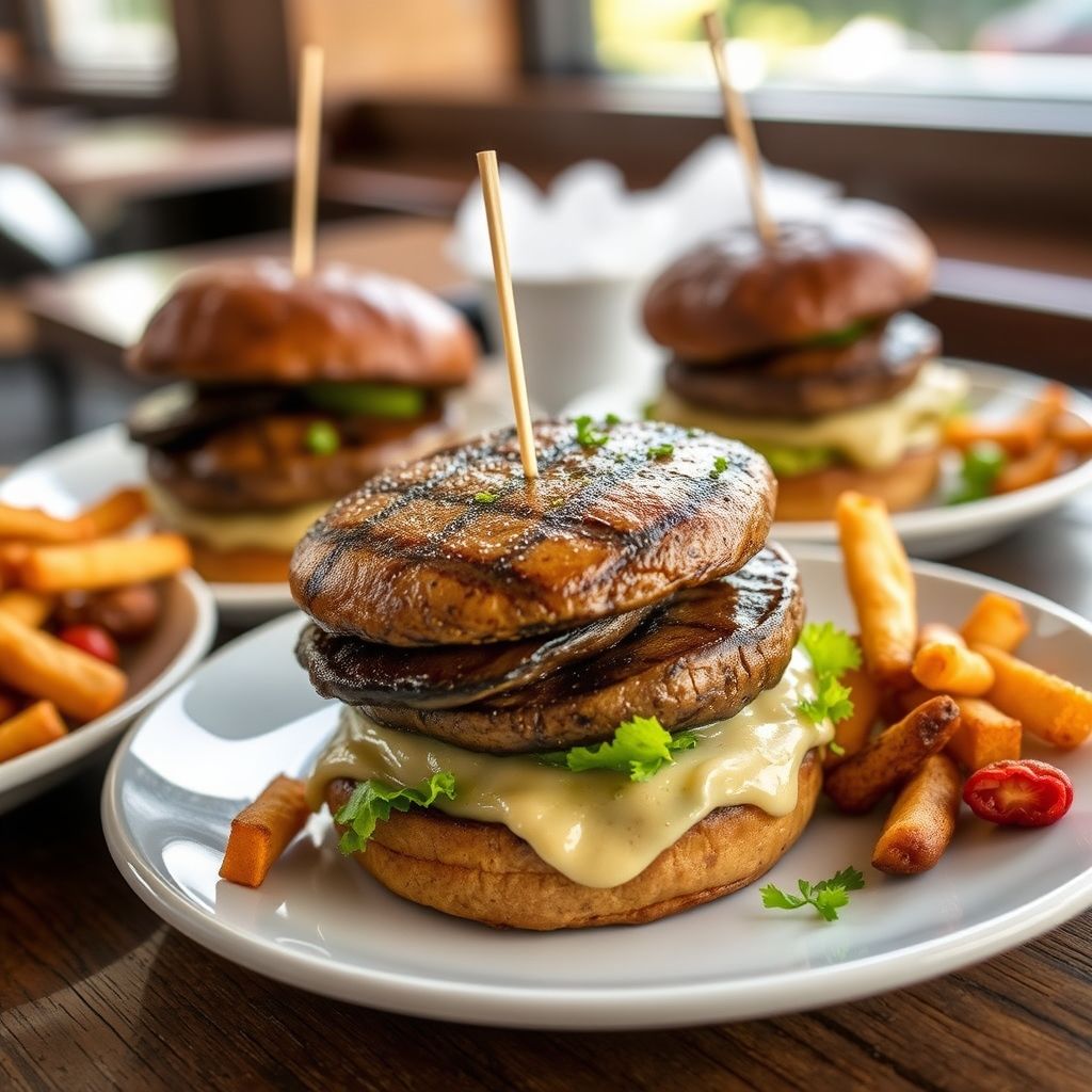 Grilled Portobello Mushroom Burgers