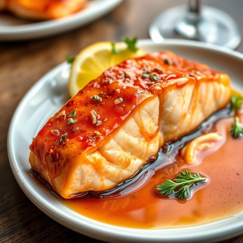 Honey Garlic Glazed Salmon