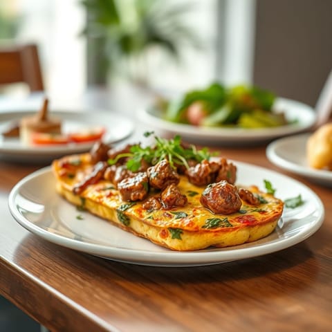 Lamb and Pepper Frittata