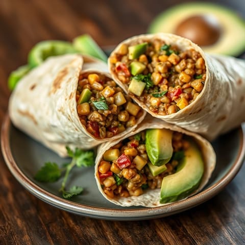 Lentil and Avocado Wrap