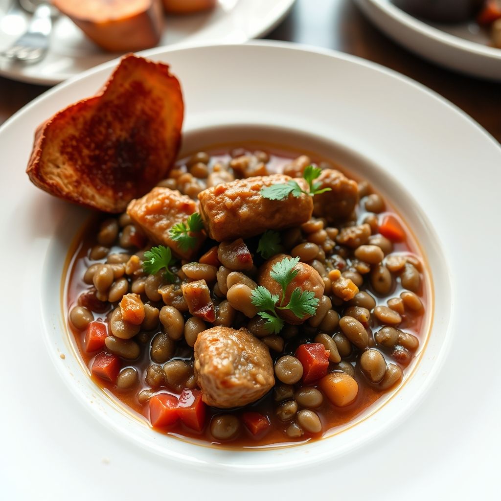 Lentil and Sausage Stew