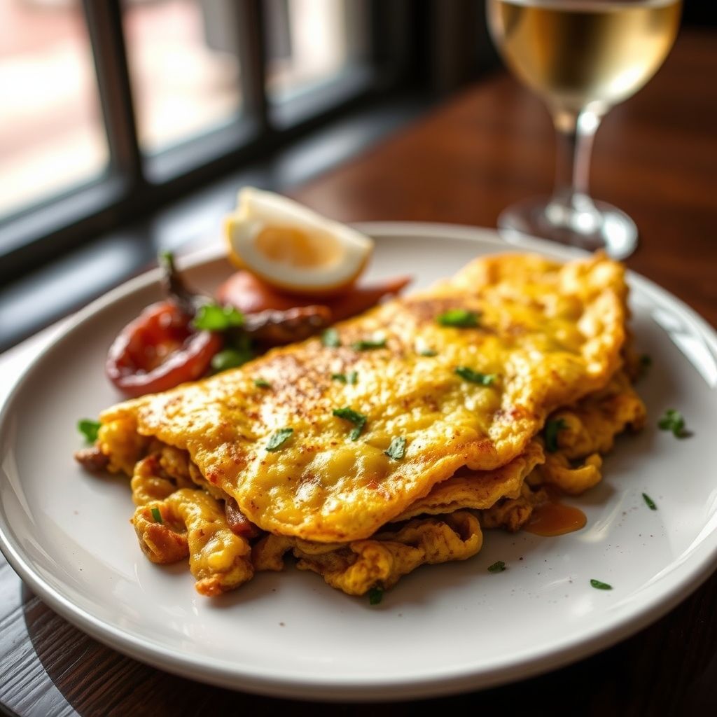 Omelette with Cumin and Garlic