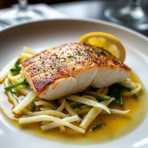 Pan-Seared White Fish with Fennel