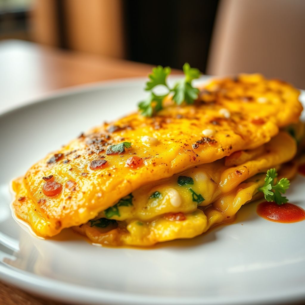 Paprika and Garlic Omelette