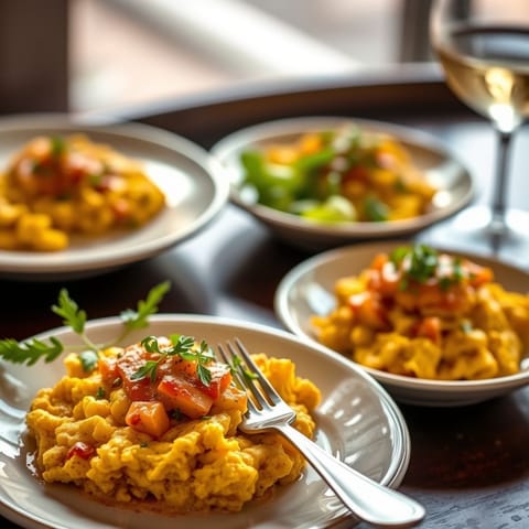 Paprika and Garlic Scrambled Eggs