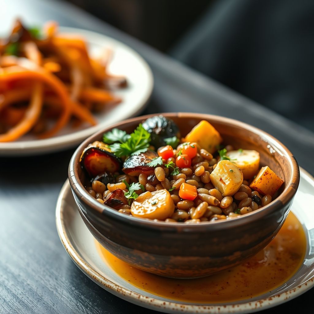 Roasted Vegetable and Lentil Bowl