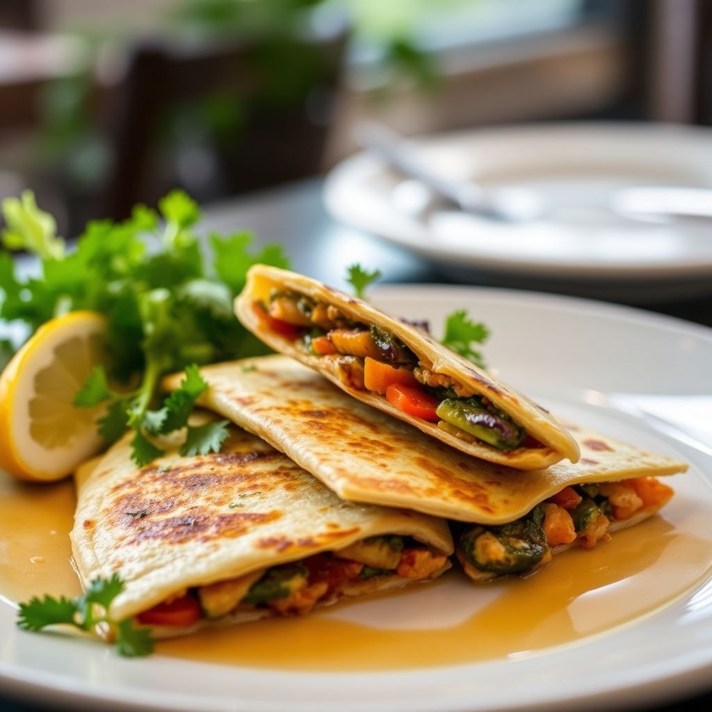 Roasted Vegetable Quesadilla
