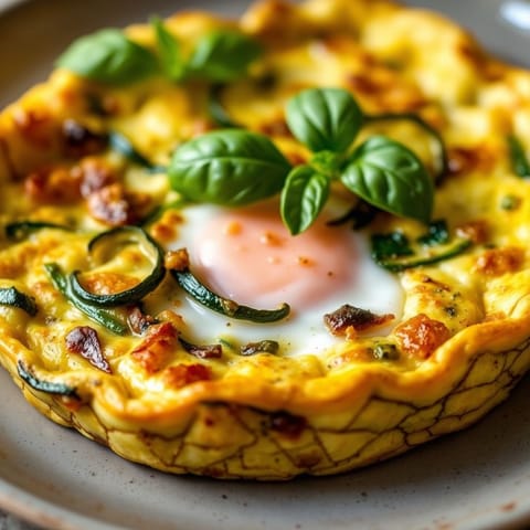Savory Zucchini and Herb Frittata