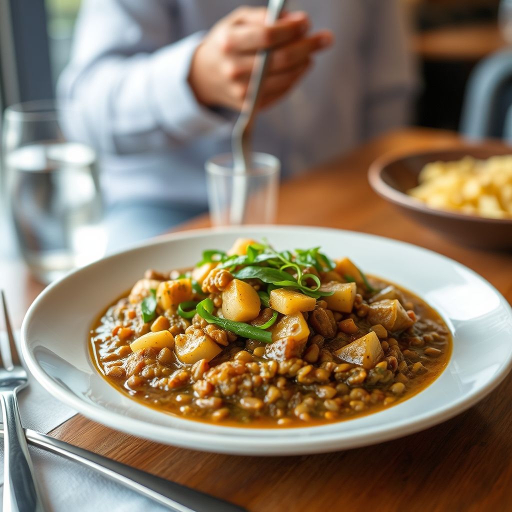 Scallion and Lentil Stew