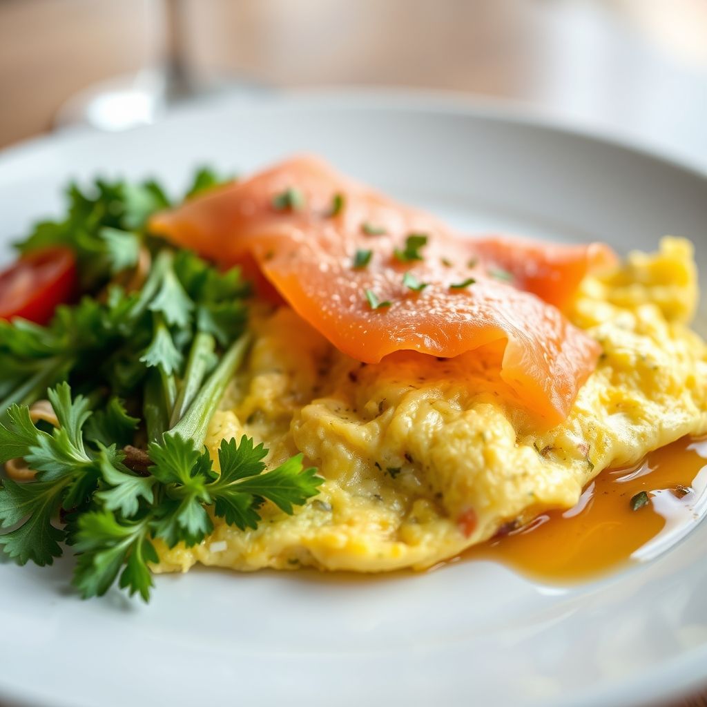 Smoked Salmon Omelette