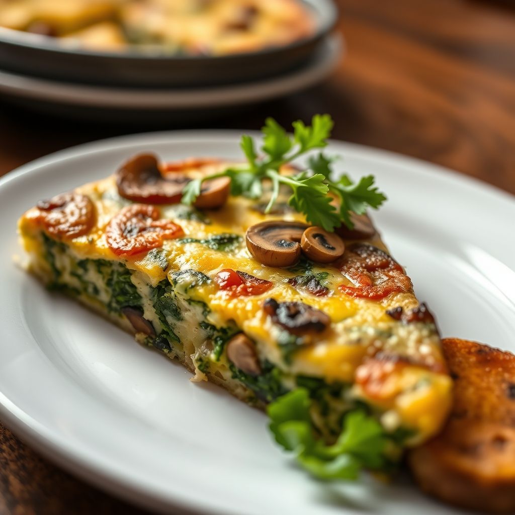 Spinach and Mushroom Frittata