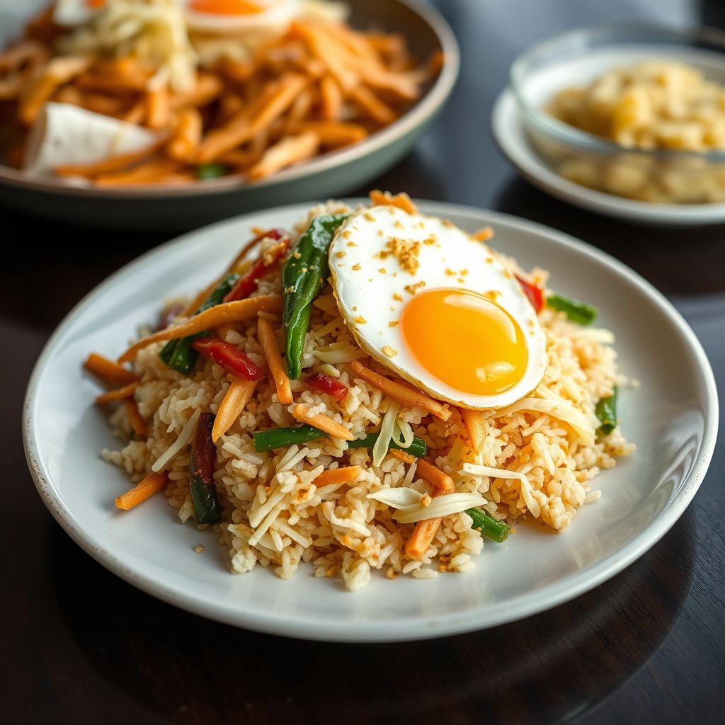 Stir-fried Rice and Vegetable Medley