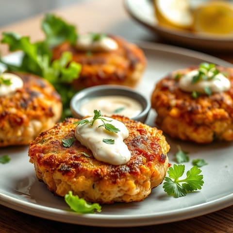 Thai Salmon Cakes with Spicy Aioli