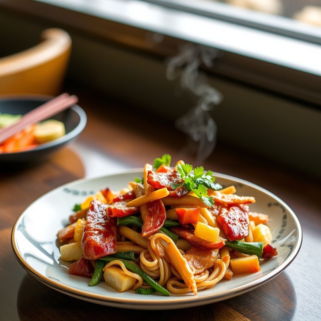 Thai-Style Bacon and Vegetable Stir-Fry