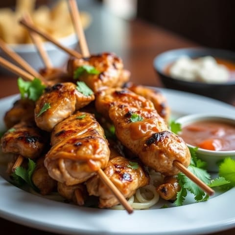 Thai-Style Grilled Chicken Satay
