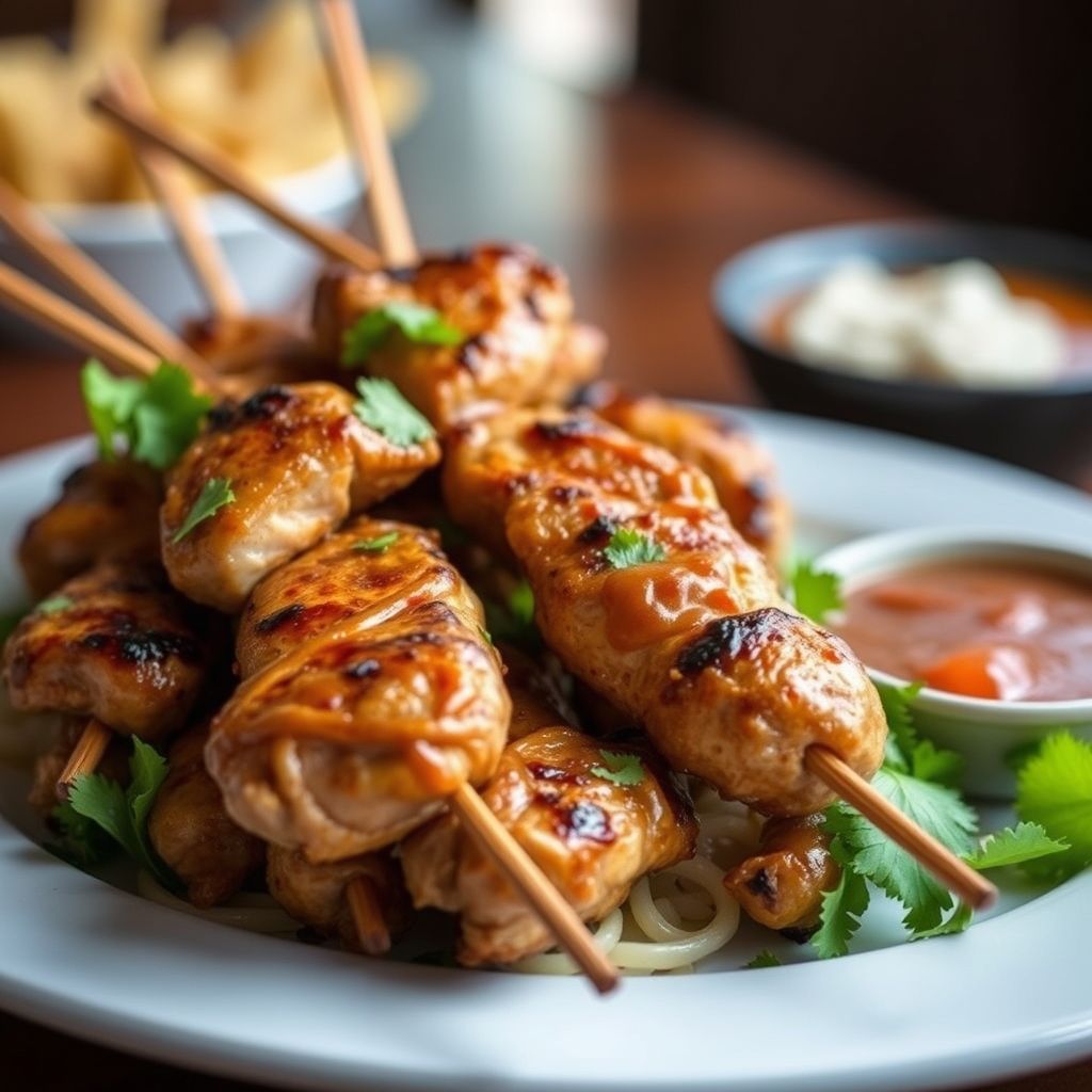 Thai-Style Grilled Chicken Satay