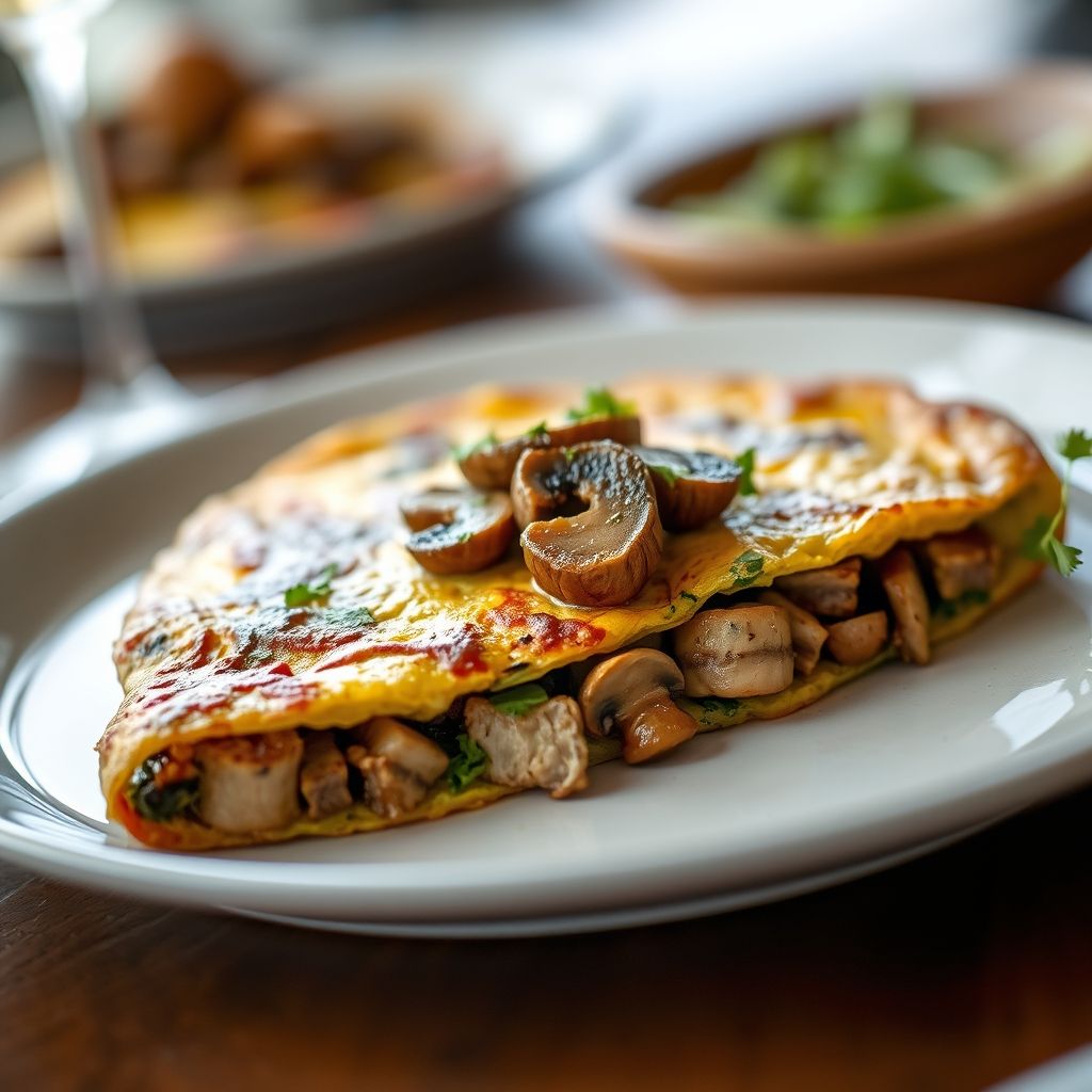 Tofu and Mushroom Frittata